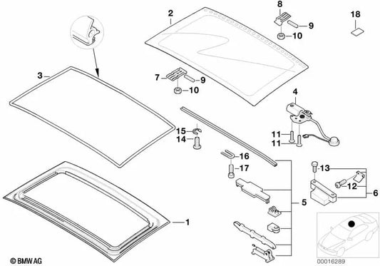 Rolamentos de tampa para BMW (OEM 54108410691). BMW original