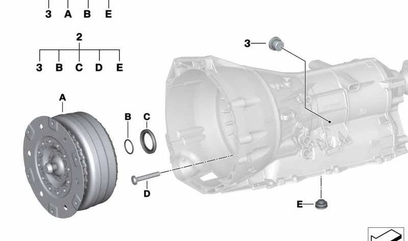 Kit de Reparación de Transmisión para BMW F20, F21, F22, F23, F30, F31, F32, F33, F34, F35, F36, F07, F10, F11, F18, G30, G31, G32, F06, F12, F13, F01, F04, G14, G15, G16, E84, F25, G01, G08, F26, G02, E70N, F15, G05, G18, E71, F16, G06, G07, E89, G29 (OE