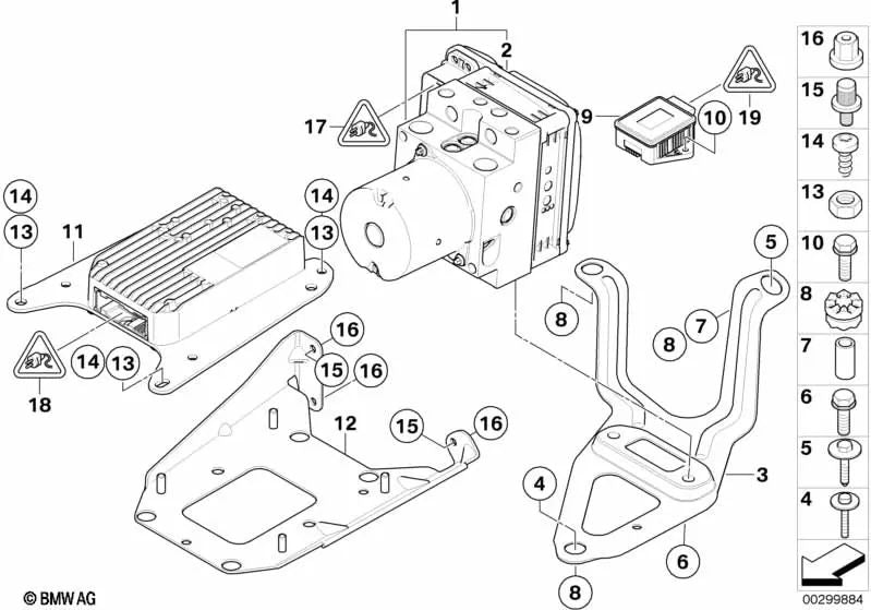 Hydroaggregat support for BMW X5 E70, E70N, X6 E71, E72 (OEM 34506771734). Genuine BMW