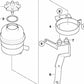 Soporte para Depósito de Aceite para BMW E39, E60, E61N, E63, E64 (OEM 32412228909). Original BMW