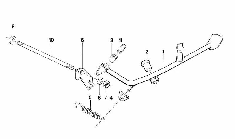 Abrazadera para BMW (OEM 46711452115). Original BMW