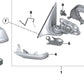 Cubierta inferior derecha OEM 51167266380 para BMW E60, E61, F07, F10, F11, E63, E64, F06, F12, F13, F01, F02, F04. Original BMW.