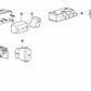 Interruptor de ajuste del asiento delantero izquierdo para BMW E31 (OEM 61311392494). Original BMW.