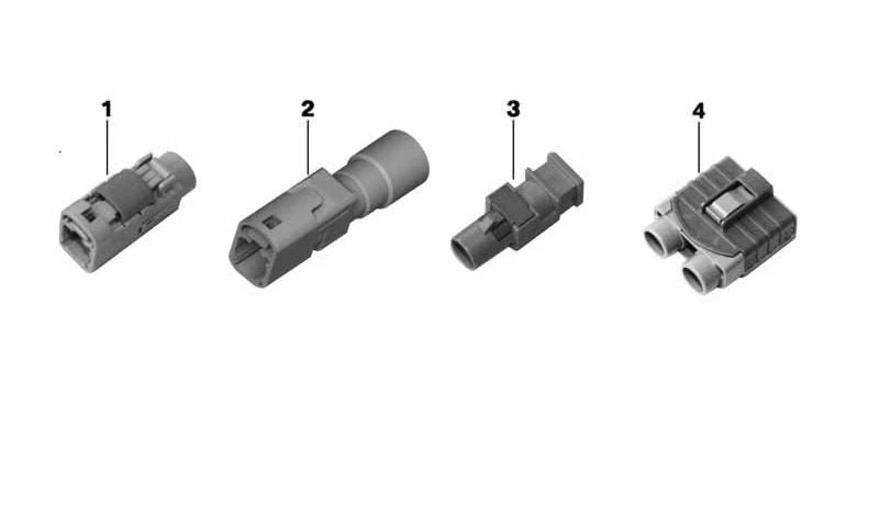 Plug housing for BMW 1 Series E81, E82, E87, E88, F20, F21, F40, 2 Series F22, F23, F44, 3 Series E46, E90, E91, E92, E93, F30, F31, F34, F35, F80, G20, G21, G28, 4 Series F32, F33, F36, F82, F83, G22, G23, G82, Series 5 E34, E39, E60, E61, F07, F10, F1