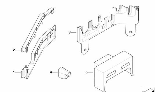 Upper frame part for various BMW models (OEM 12521710811). Original BMW