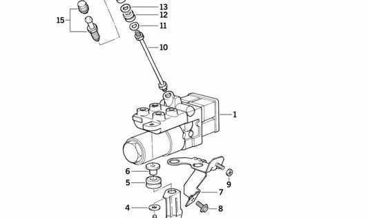 Válvula Desaireadora para BMW Serie 5 E34, Serie 7 E32, Serie 8 E31 (OEM 37131160112). Original BMW