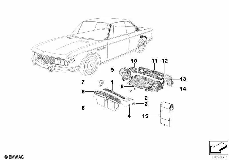 Revestimiento para BMW (OEM 51471810890). Original BMW