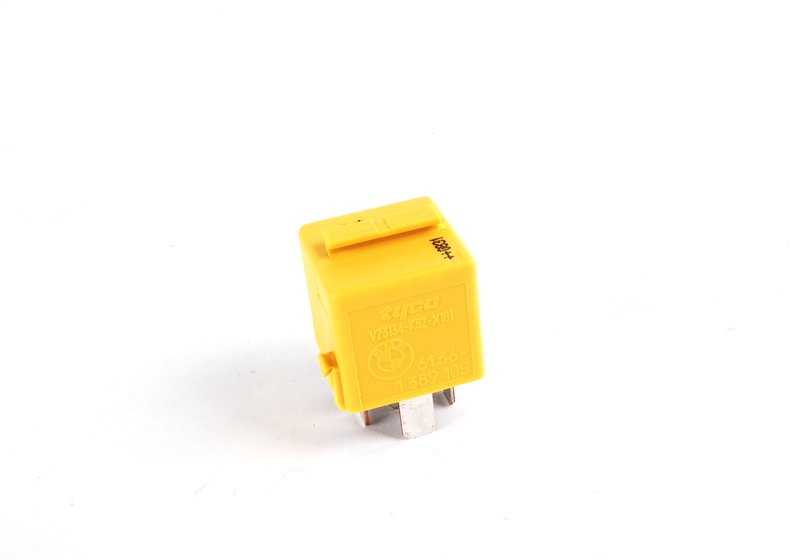 Yellow zinc relay for BMW E36, E46, E34, E32, 8 E31, E83, . Genuine BMW.