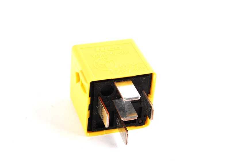 Yellow zinc relay for BMW E36, E46, E34, E32, 8 E31, E83, . Genuine BMW.