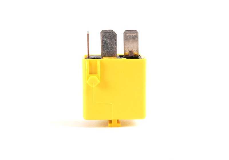 Yellow zinc relay for BMW E36, E46, E34, E32, 8 E31, E83, . Genuine BMW.