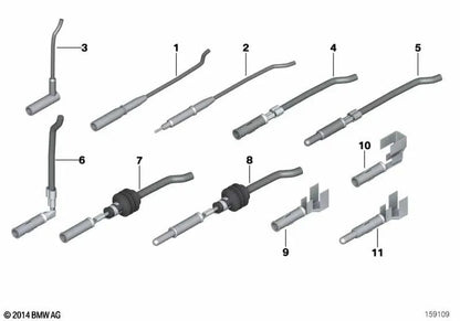 Rundsteckkontakt 2.5 a prueba de agua para BMW Serie 3 E30, E36, Serie 5 E34, Serie 7 E32, Serie 8 E31 (OEM 61130007443). Original BMW