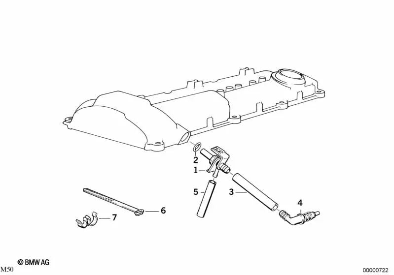 Reducción para BMW Serie 3 E36 (OEM 11151730407). Original BMW.