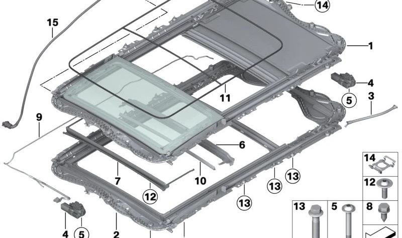 OEM 54107248765 Tube de drainage de l'eau arrière pour BMW F31. BMW d'origine.