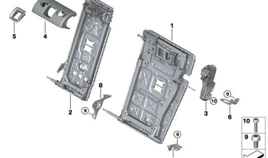 Blenda Zentralaktivierung für BMW Serie 2 G42, G87, Serie 3 G20, G21, G80, G81, Serie 4 G22, G26, G82, X3 F97, G01, G08, X4 F98, G02 (OEM 52207479143). Original BMW