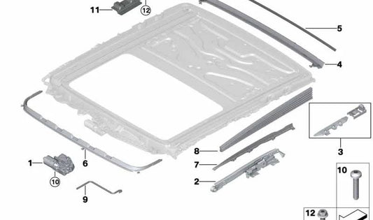 Deflector de aire OEM 54107382984 para BMW Serie 7 {F01, F02, F04, G11, G12}. Original BMW