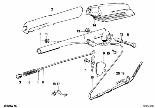 Hanging hook for BMW 5 Series E28, 6 Series E24 (OEM 34411152241). Original BMW