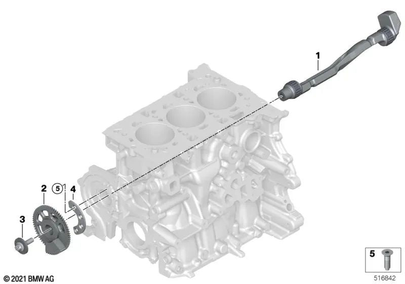 Engranaje para BMW Serie 1 F40, F52, Serie 2 F44, F45N, F46, F46N, U06, X1 F48, F48N, F49N, U11, U12, X2 F39 (OEM 11278651676). Original BMW.