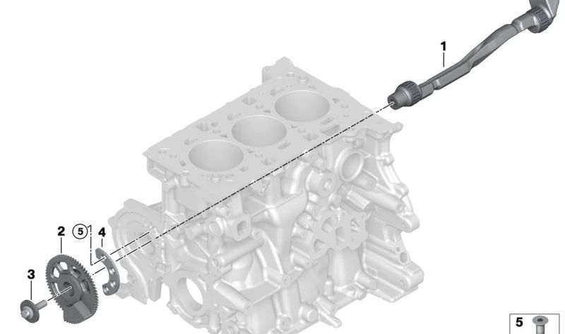 Árbol de contrapeso OEM 11278645453 para BMW F20, F21, F40, F52, F70, F22, F23, F44, F45, F46, U06, F30, F31, F35, F32, F36, F48, F49, U11, U12, F39, U10, F55, F56, F65, F66, F57, F54, F60, U25. Original BMW.