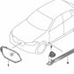 Soporte del módulo de luz izquierdo para BMW X6 G06, G06N (OEM 63147946671). Original BMW