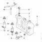 Válvula para el sistema de lavado de parabrisas para BMW E36, E46, E39, E38 (OEM 61668361370). Original BMW.