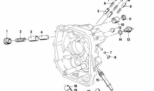 Casquillo para BMW Serie 3 E21, E30, Serie 5 E12 (OEM 23121666269). Original BMW