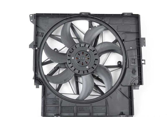 Fan housing with fan for BMW X3 F25, X4 F26 (OEM 17427601176). Original BMW