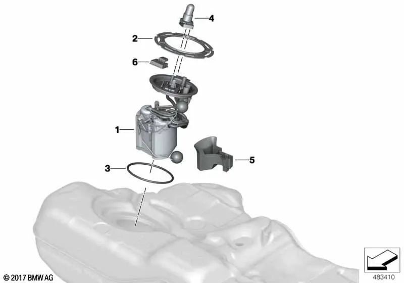 Pump unit for BMW X5 G05, X6 G06, X7 G07 (OEM 16119468622). Genuine BMW