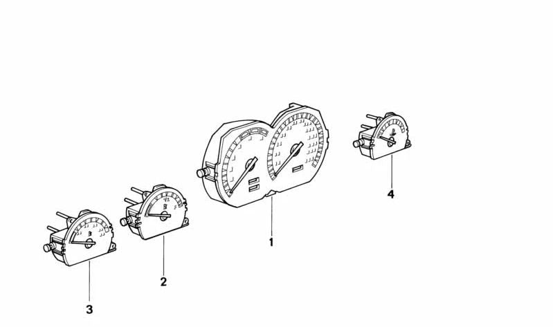 Tacómetro/Cuentarrevoluciones para BMW Serie 8 E31 (OEM 62122254271). Original BMW