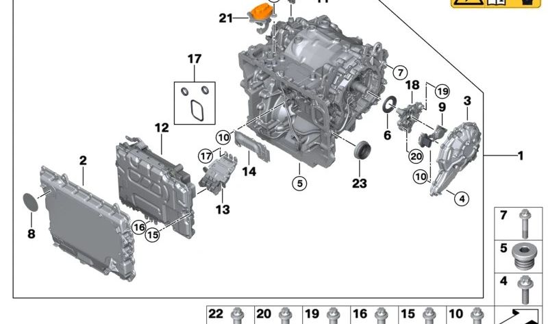 Módulo de cepillos para BMW i I20 (OEM 12379425886). Original BMW