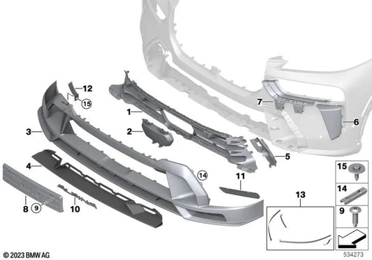 Left side cover for BMW X7 G07N (OEM 51115A24EB5). Original BMW.