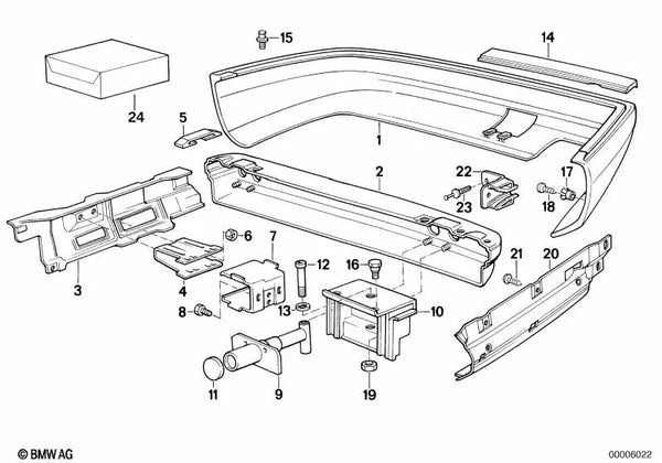 Soporte para BMW Serie 7 E32 (OEM 51111908064). Original BMW