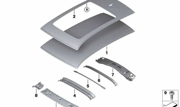 Conexión deflector lateral izquierda para BMW X4 F98, G02 (OEM 41007493993). Original BMW