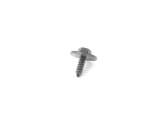 Sheet metal screw with washer for BMW 4 Series F33, F83, G23, G83, 8 Series F91, G14, Z4 E89 (OEM 07147271012). Original BMW