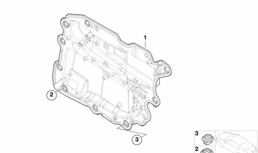 Soporte Puerta Trasera Derecha para BMW E66 (OEM 51427181066). Original BMW