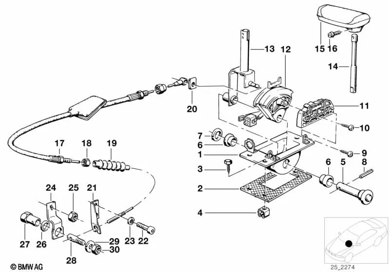 Bearing support for BMW E28, E24, E23 (OEM 25161215626). Genuine BMW