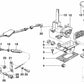 Buje de cojinete para BMW E21, E30, E12, E28, E24, E23 (OEM 25161215534). Original BMW.