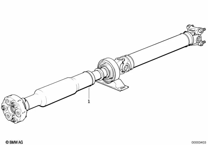 Eje de transmisión 5 velocidades caja de cambios Schongang para BMW E30 (OEM 26111227012). Original BMW