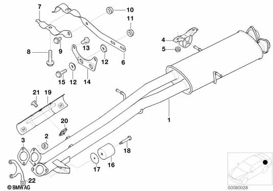 ASA-Schraube para BMW E46, E53 (OEM 27101229717). Original BMW.