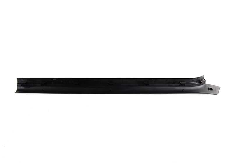 Inner door sill trim (entry moulding) left for BMW 3 Series E46 (OEM 51478239967). Original BMW.