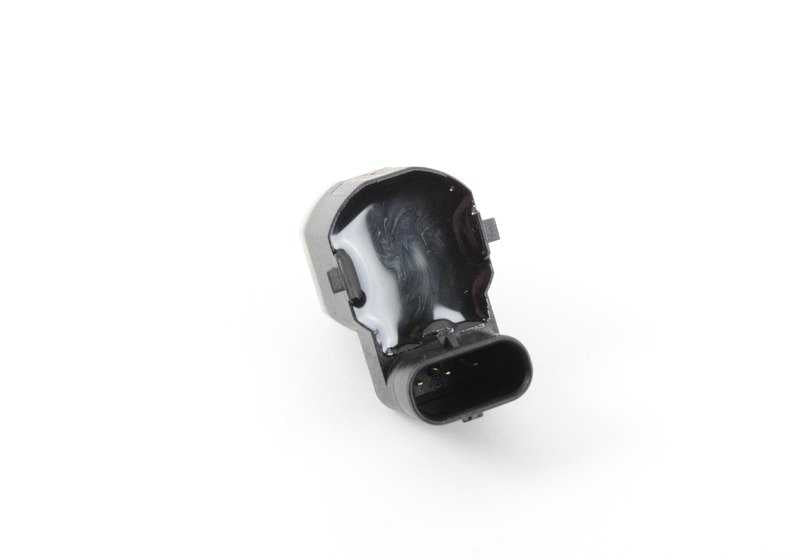 Sensor de aparcamiento ultrasónico (gris platino) OEM 66209142199 para BMW E60, E61, E83, E70. Original BMW.