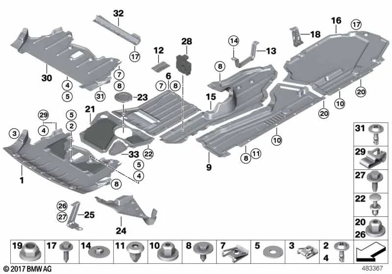 Adapter part with front left lip for BMW X5 E70, E70N (OEM 51758037159). Genuine BMW