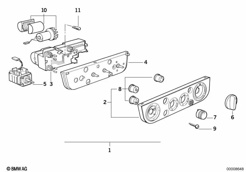 Regulador de calefacción para BMW E36 (OEM 64118391225). Original BMW