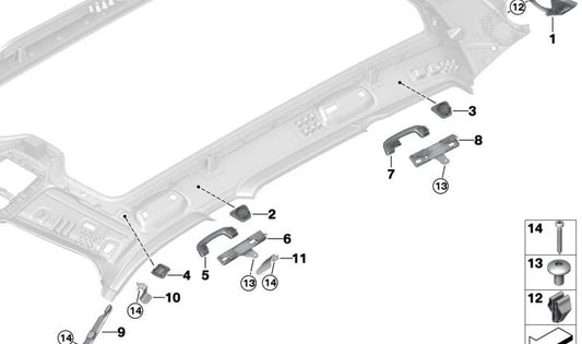 Front OEM 51165A356B0 für BMW (kompatible Modelle: G20, G21, G30, G31, G11, G12). Original BMW.