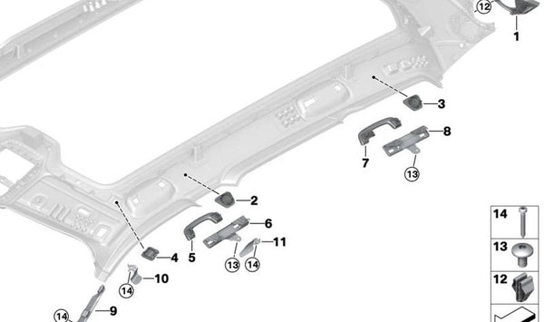 Asa delantera OEM 51165A356B0 para BMW (Modelos compatibles: G20, G21, G30, G31, G11, G12). Original BMW.