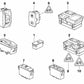 Combinación de Interruptores para BMW Serie 5 E34, Serie 7 E32 (OEM 61311379075). Original BMW.