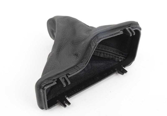 Black leather gaiter for BMW E46, E90, F30, F80 series (OEM 51167503206). Original BMW