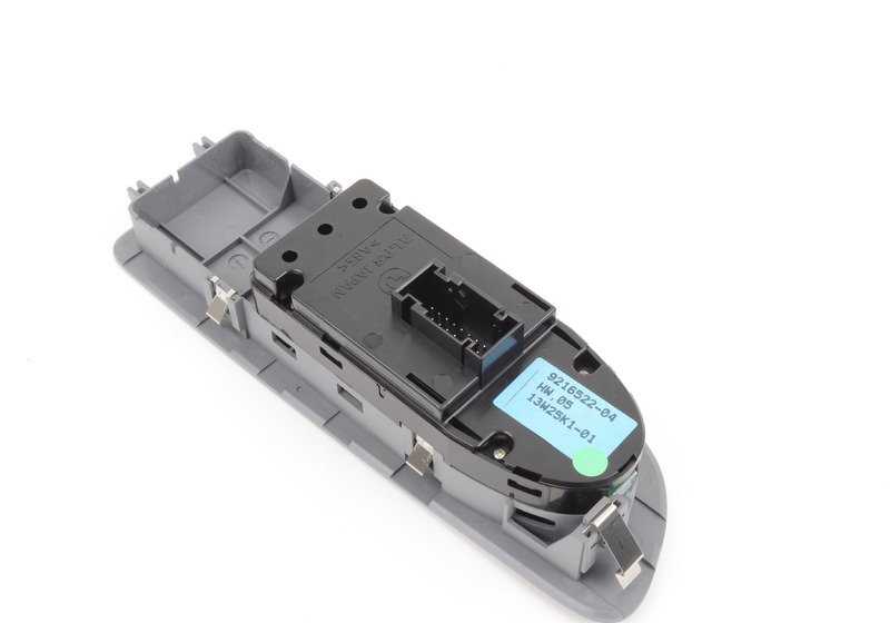 Módulo interruptor elevalunas delantero izquierdo OEM 61319216522 para BMW E81, E82, E87, E88. Original BMW.