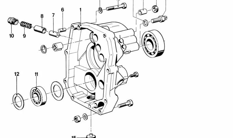 Rodamiento de rodillos cilíndricos OEM 07119985720 para BMW (E21, E12). Original BMW.