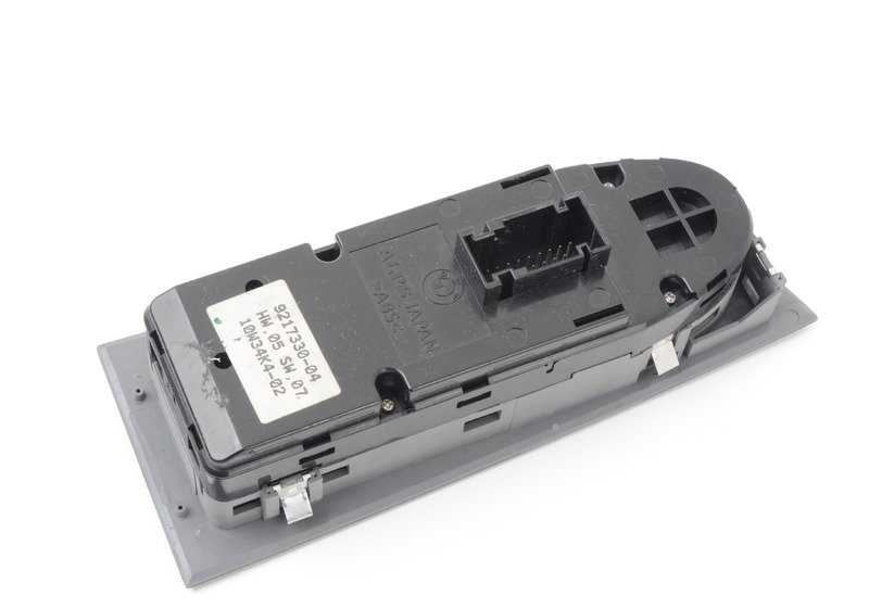 Interruptor de elevalunas eléctrico (ventanilla del conductor) OEM 61319217330 para BMW E90, E91. Original BMW.