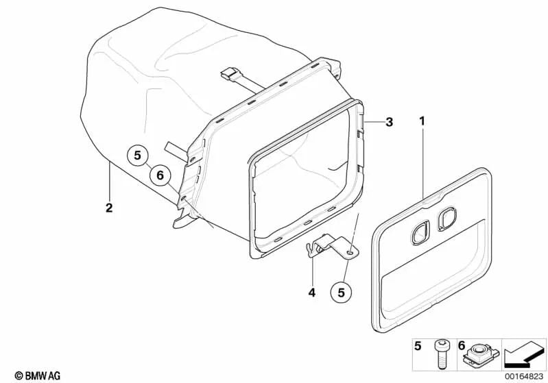 Soporte para banda de retención para BMW Serie 1 E88 (OEM 52209138016). Original BMW.